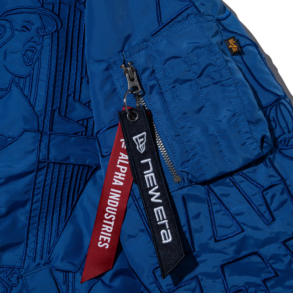 リバーシブル ボンバージャケット Alpha Industries x ComplexCon ロサンゼルス・ドジャース ブルー