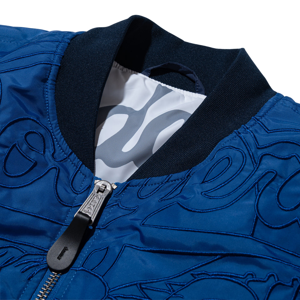 リバーシブル ボンバージャケット Alpha Industries x ComplexCon ロサンゼルス・ドジャース ブルー