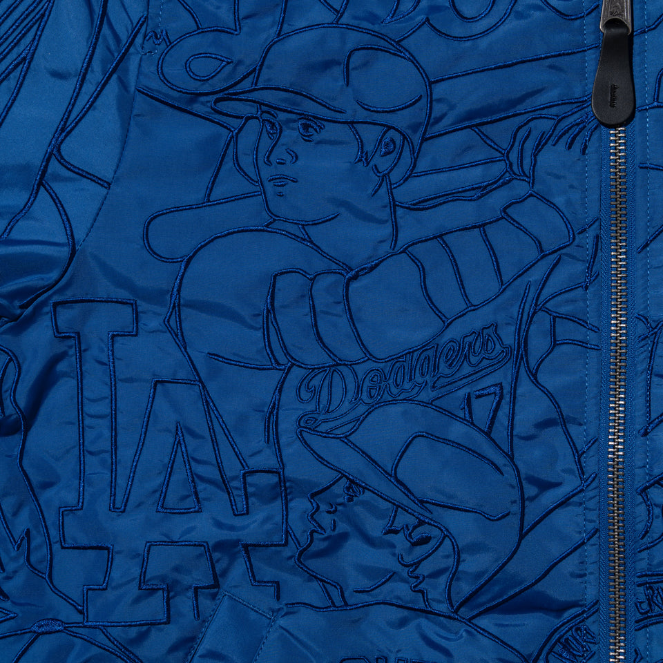 リバーシブル ボンバージャケット Alpha Industries x ComplexCon ロサンゼルス・ドジャース ブルー