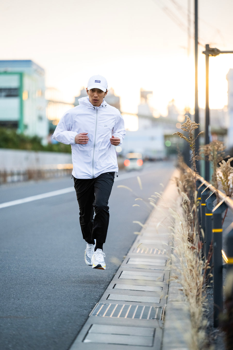 NEW ERA BOARDING セットアップ ジャケット 白 ホワイト クロスジャケット ホワイト | パフォーマンスアパレル ランニング