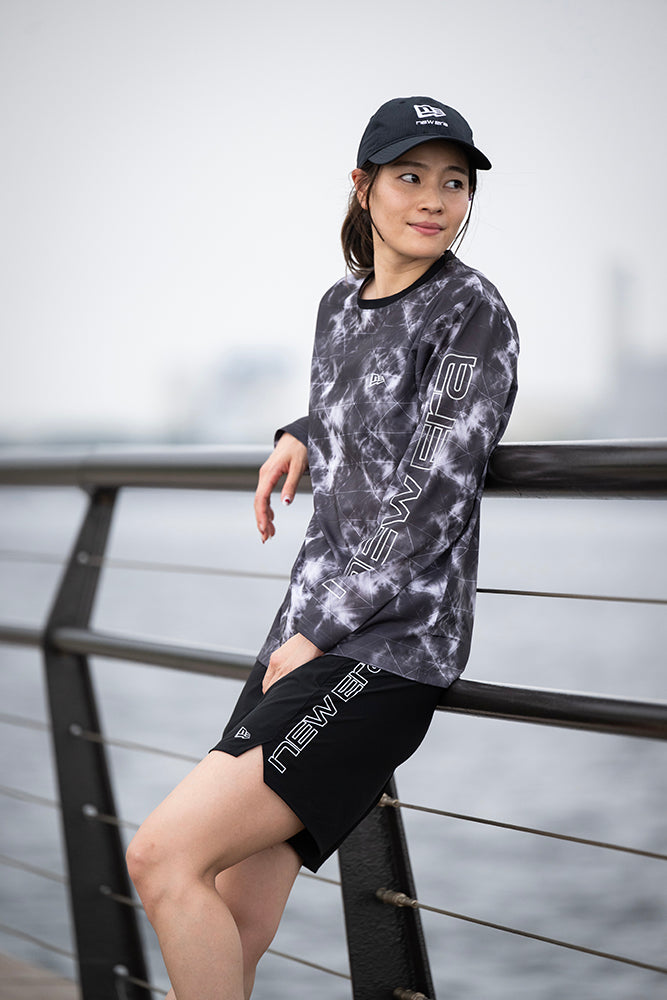 長袖 テックTシャツ サイドロゴ パターン | パフォーマンスアパレル ランニング