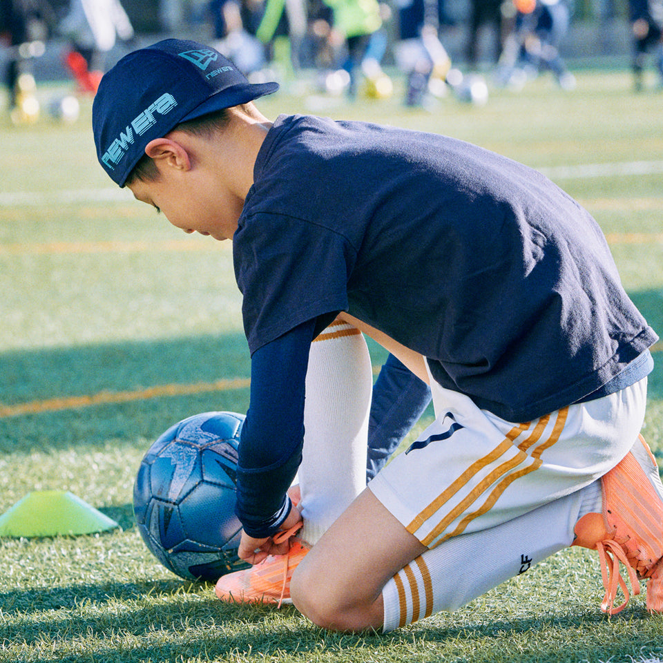 キッズ Youth ジュニアサッカーキャップ Primeflex ネイビー
