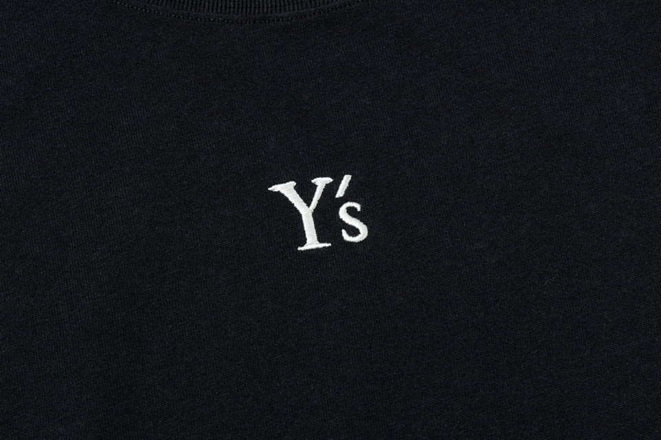 半袖 コットン Tシャツ Y's FW26 ブラック