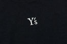 半袖 コットン Tシャツ Y's FW26 ブラック