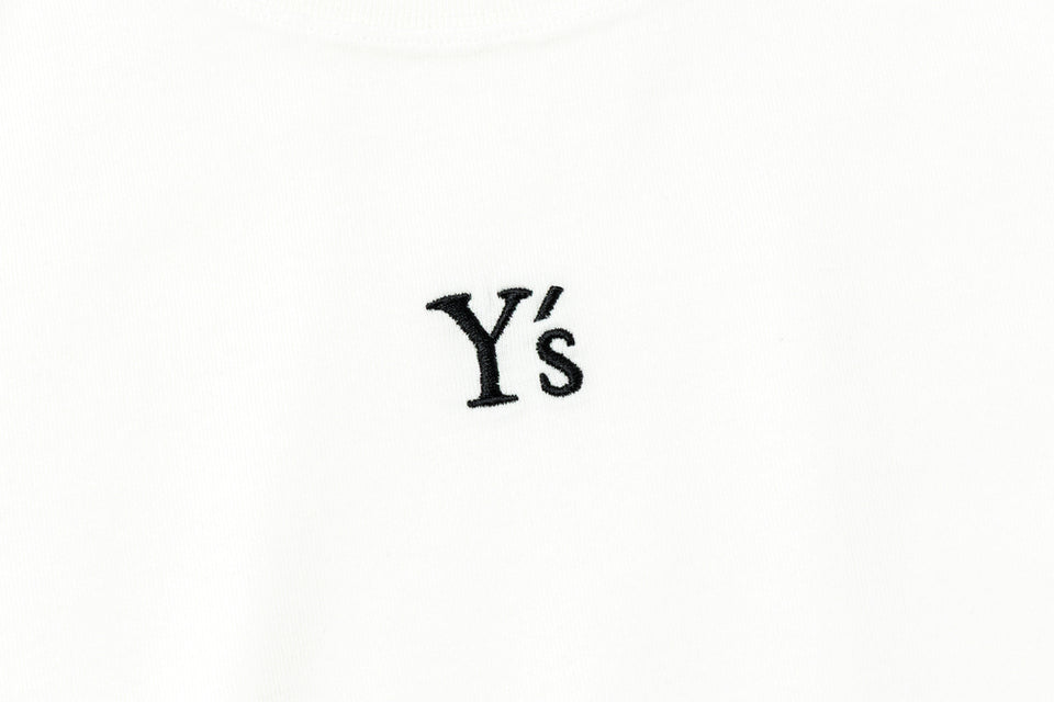 半袖 ガーメントダイ コットン Tシャツ Y's FW26 オフホワイト