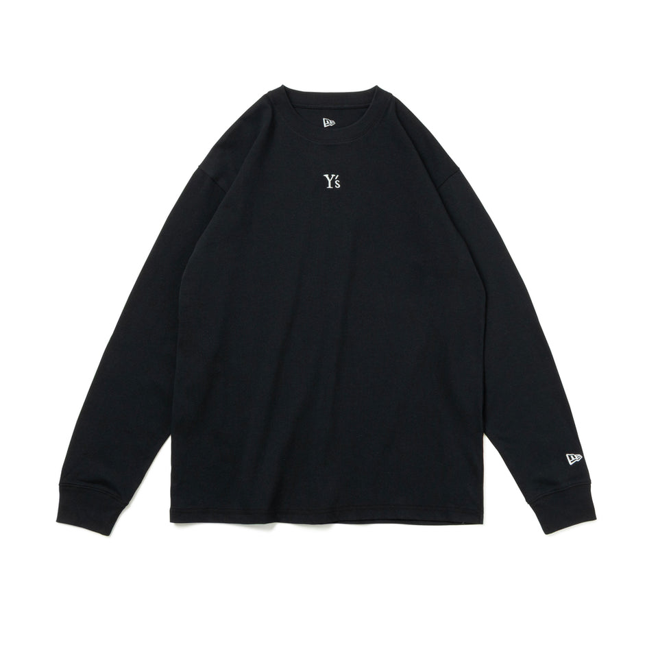 長袖 コットン Tシャツ Y's FW26 ブラック
