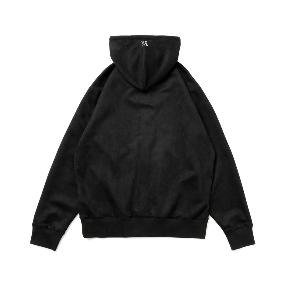 ポリスウェード フルジップフーディー Y's FW26 ブラック