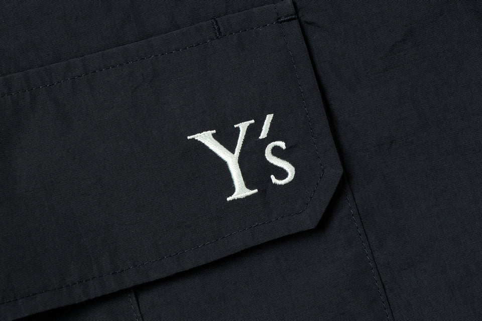 オーバーサイズド ナイロン カーゴパンツ Y's FW26 ブラック