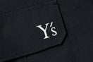 オーバーサイズド ナイロン カーゴパンツ Y's FW26 ブラック