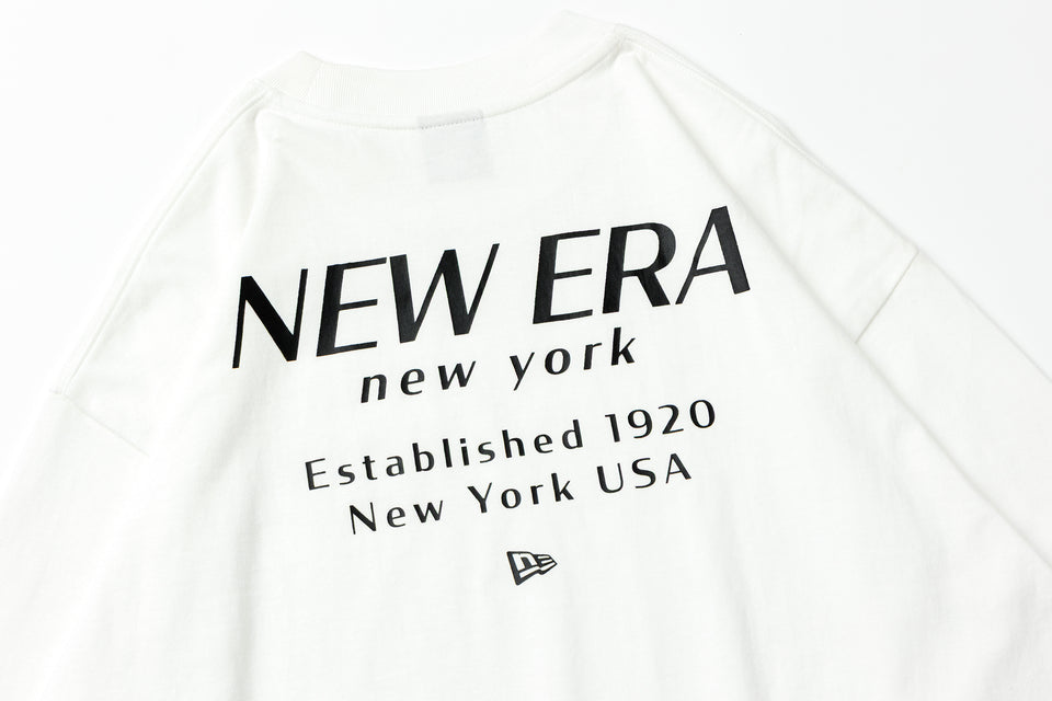 長袖 コットン Tシャツ BLACK LABEL FW25 Hotel Logo ホワイト