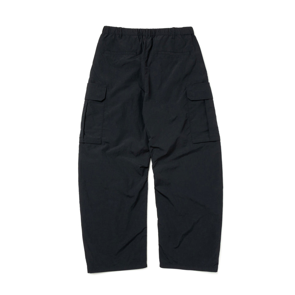 オーバーサイズド ナイロン カーゴパンツ Y's FW26 ブラック