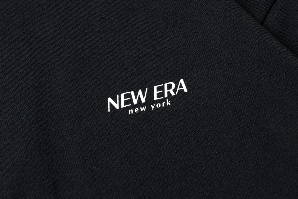 長袖 コットン Tシャツ BLACK LABEL FW25 Hotel Logo ブラック