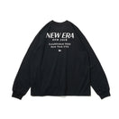 長袖 コットン Tシャツ BLACK LABEL FW25 Hotel Logo ブラック