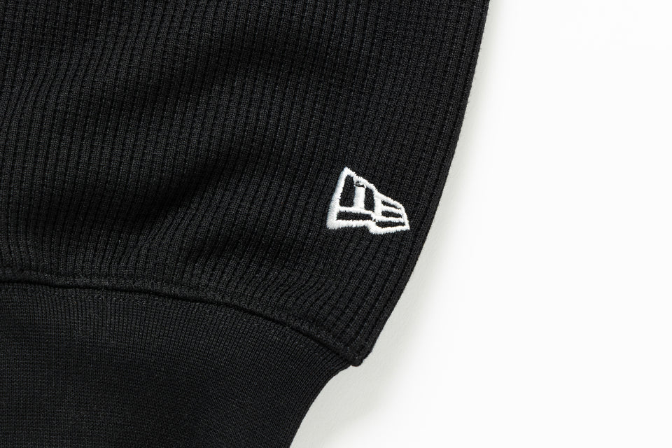 長袖 オーバーサイズド ワッフル Tシャツ BLACK LABEL FW25 ブラック
