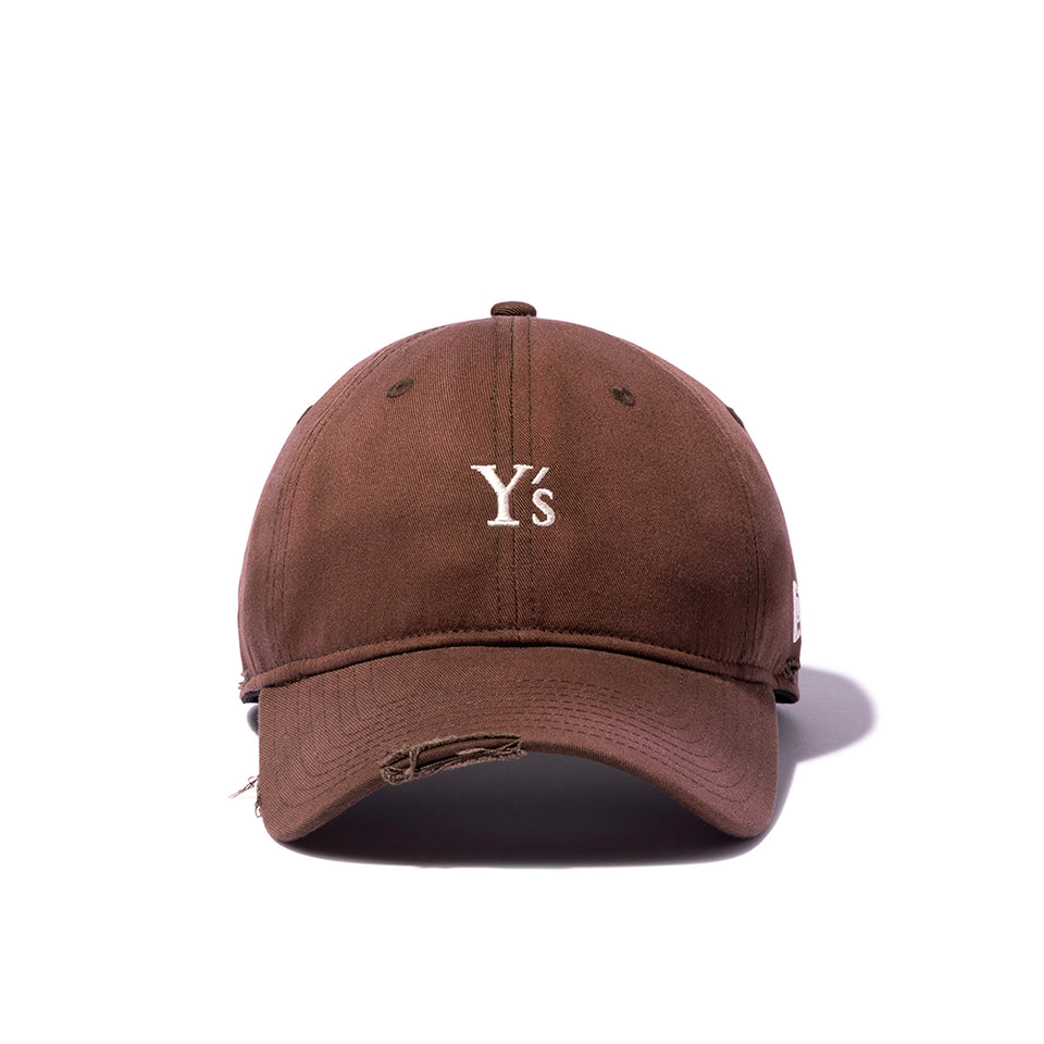 9TWENTY ロングバイザー Y's FW26 Damaged ブラウン