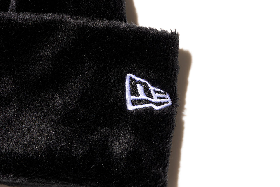 ベーシック カフニット Y's FW26 マイクロファー ブラック
