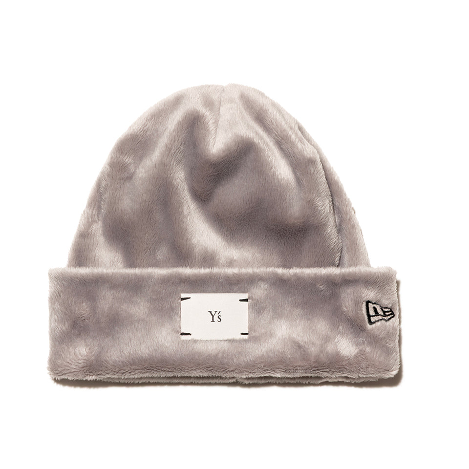 ベーシック カフニット Y's FW26 マイクロファー グレー