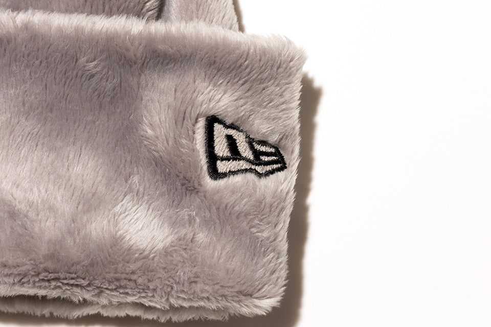 ベーシック カフニット Y's FW26 マイクロファー グレー