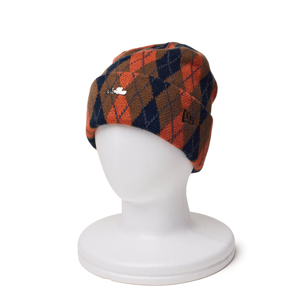 ベーシック カフニット Argyle Check アーガイルチェック ウォルナット - 14312223 - OSFM | NEW ERA ニューエラ公式オンラインストア