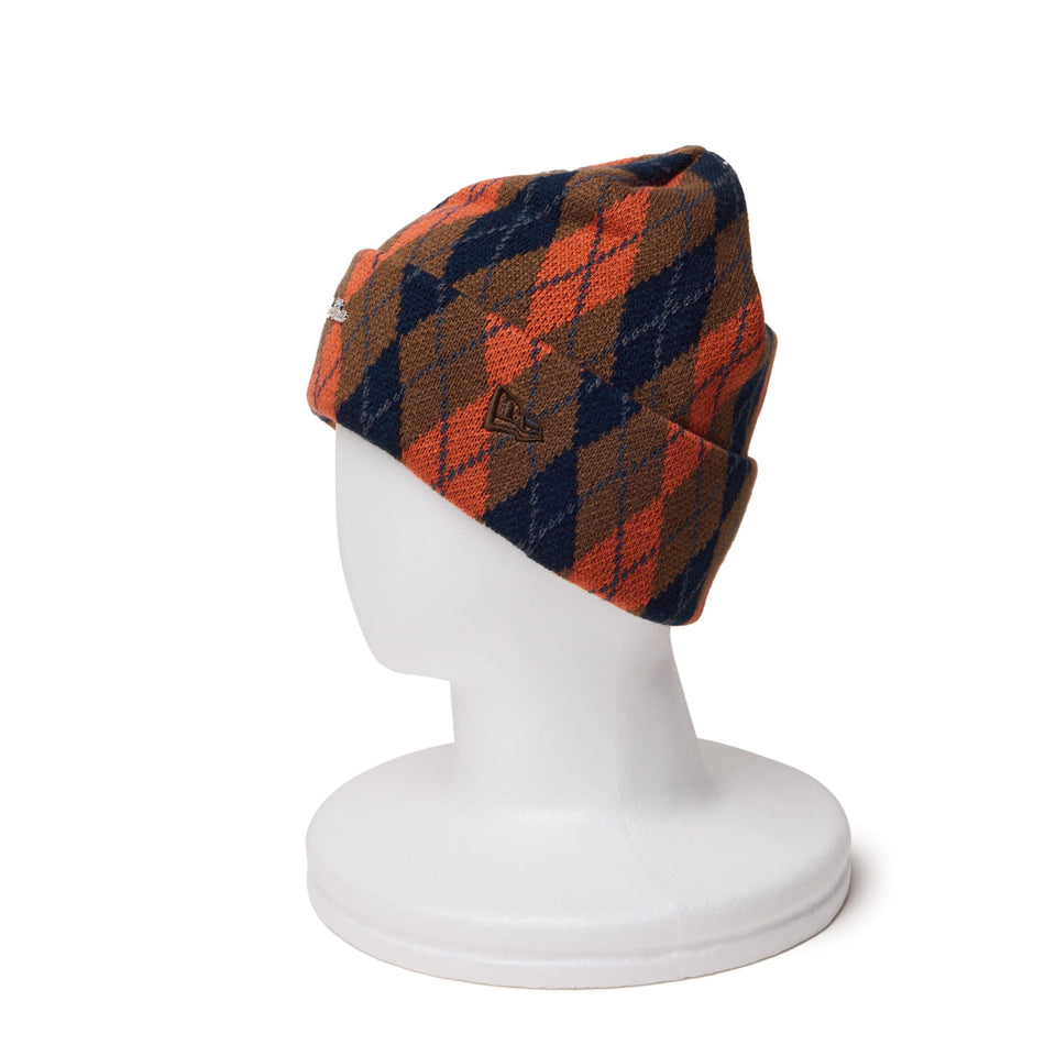 ベーシック カフニット Argyle Check アーガイルチェック