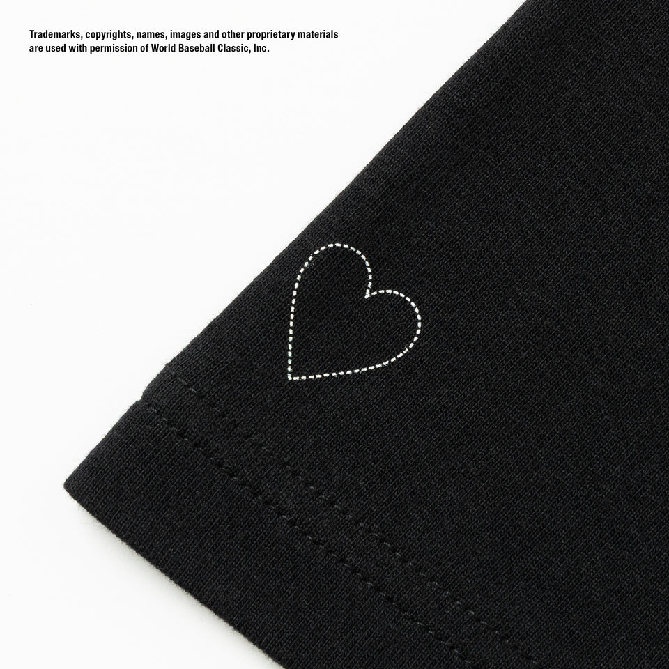 半袖 コットン Tシャツ BASICKS x World Baseball Classic ブラック レギュラーフィット