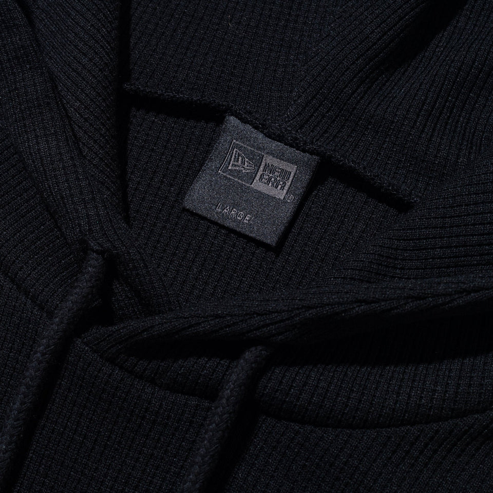 オーバーサイズド ワッフル プルオーバーフーディー BLACK LABEL FW24 ブラック - 14410750 - S | NEW ERA ニューエラ公式オンラインストア