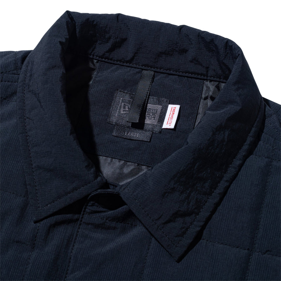 ライトパフ シャツジャケット BLACK LABEL FW24 ブラック