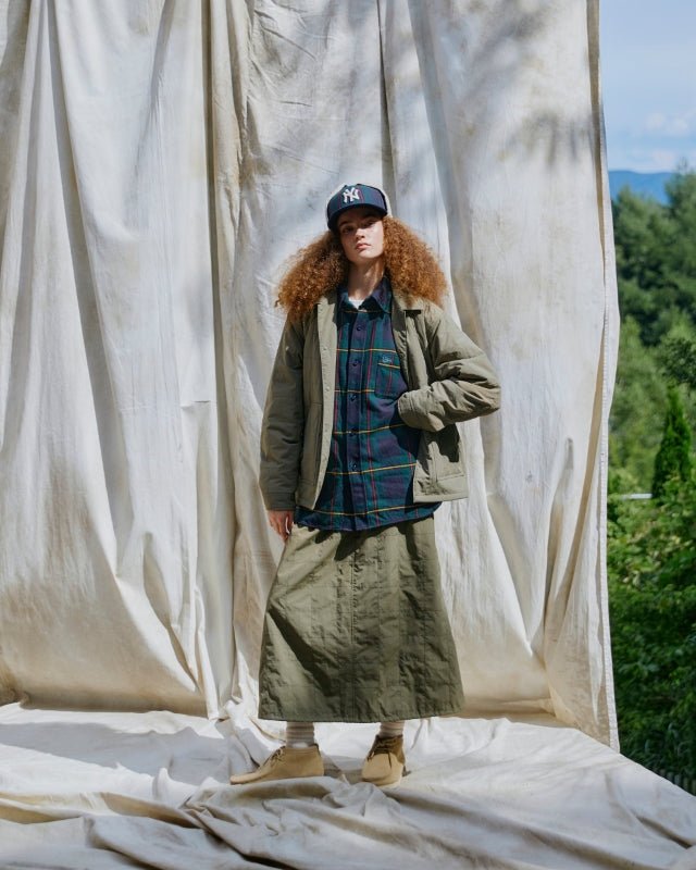 長袖 タータン チェックシャツ BLACK LABEL FW24 ダークグリーン - 14410770 - XS | NEW ERA ニューエラ公式オンラインストア