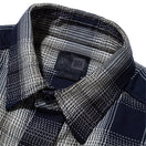 長袖 オンブレ チェックシャツ BLACK LABEL FW24 ネイビー - 14410780 - XS | NEW ERA ニューエラ公式オンラインストア