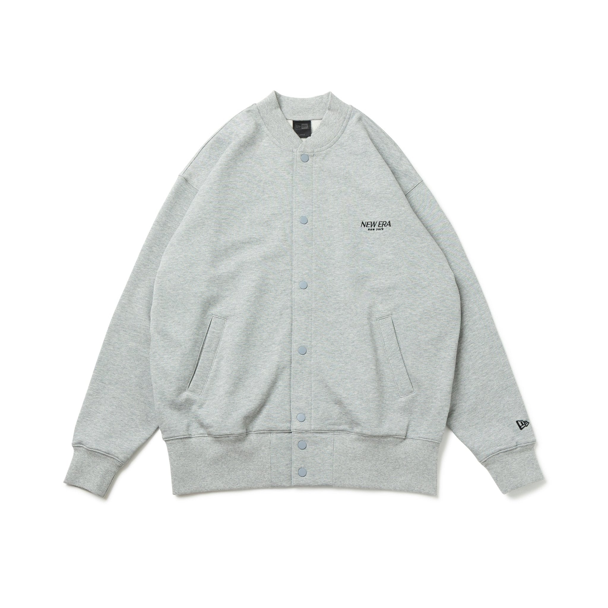 スウェット スナップ カーディガン BLACK LABEL FW25 グレー