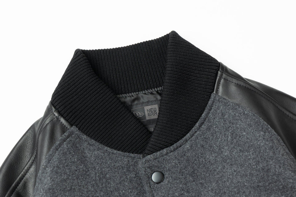 メルトン バーシティージャケット BLACK LABEL FW25 ニューヨーク・ヤンキース チャコール - 14746901-S | NEW ERA ニューエラ公式オンラインストア