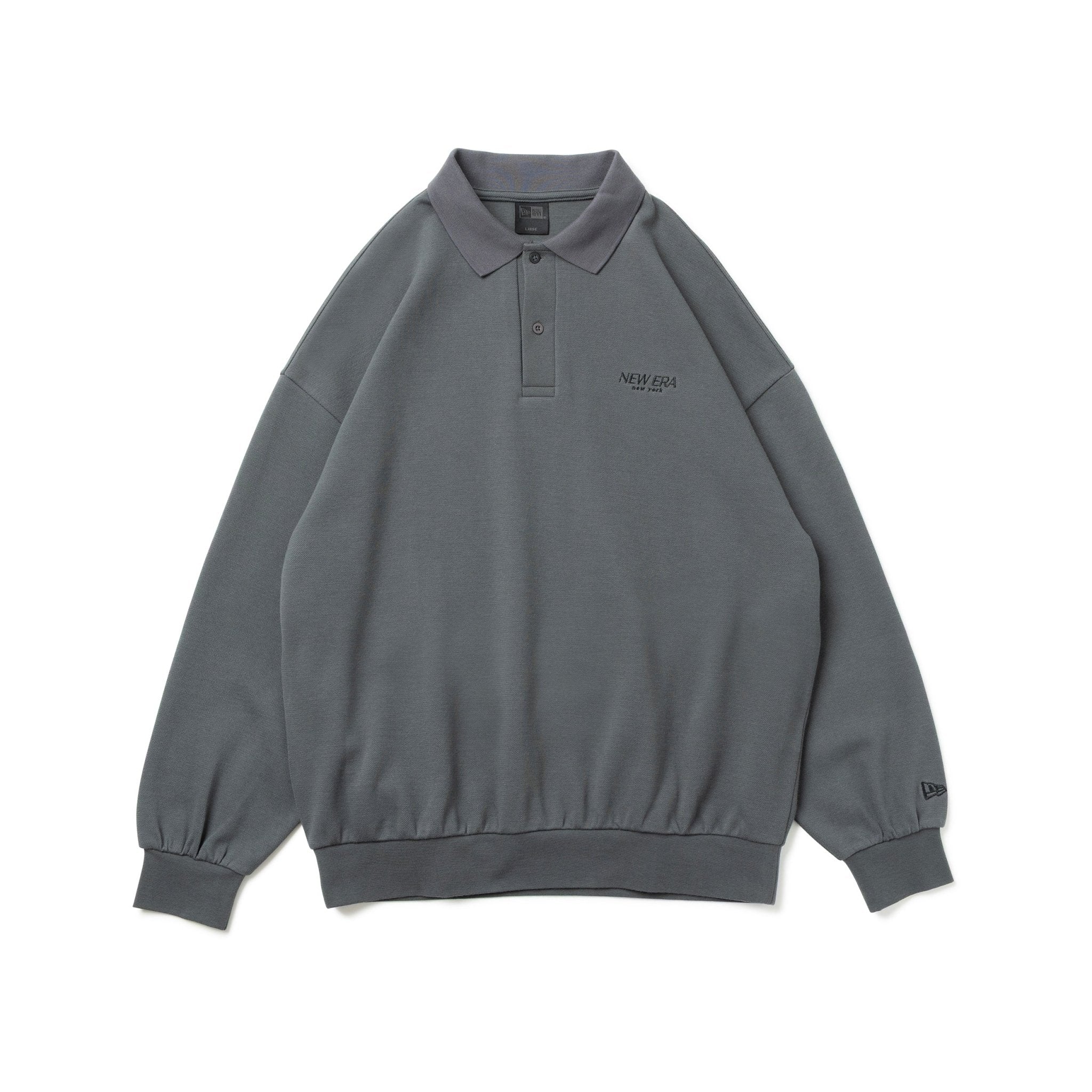 【DRIZA-BONE 】ブラック 長袖ポロシャツ DRIZA-BONE 】ブラック 長袖ポロシャツ