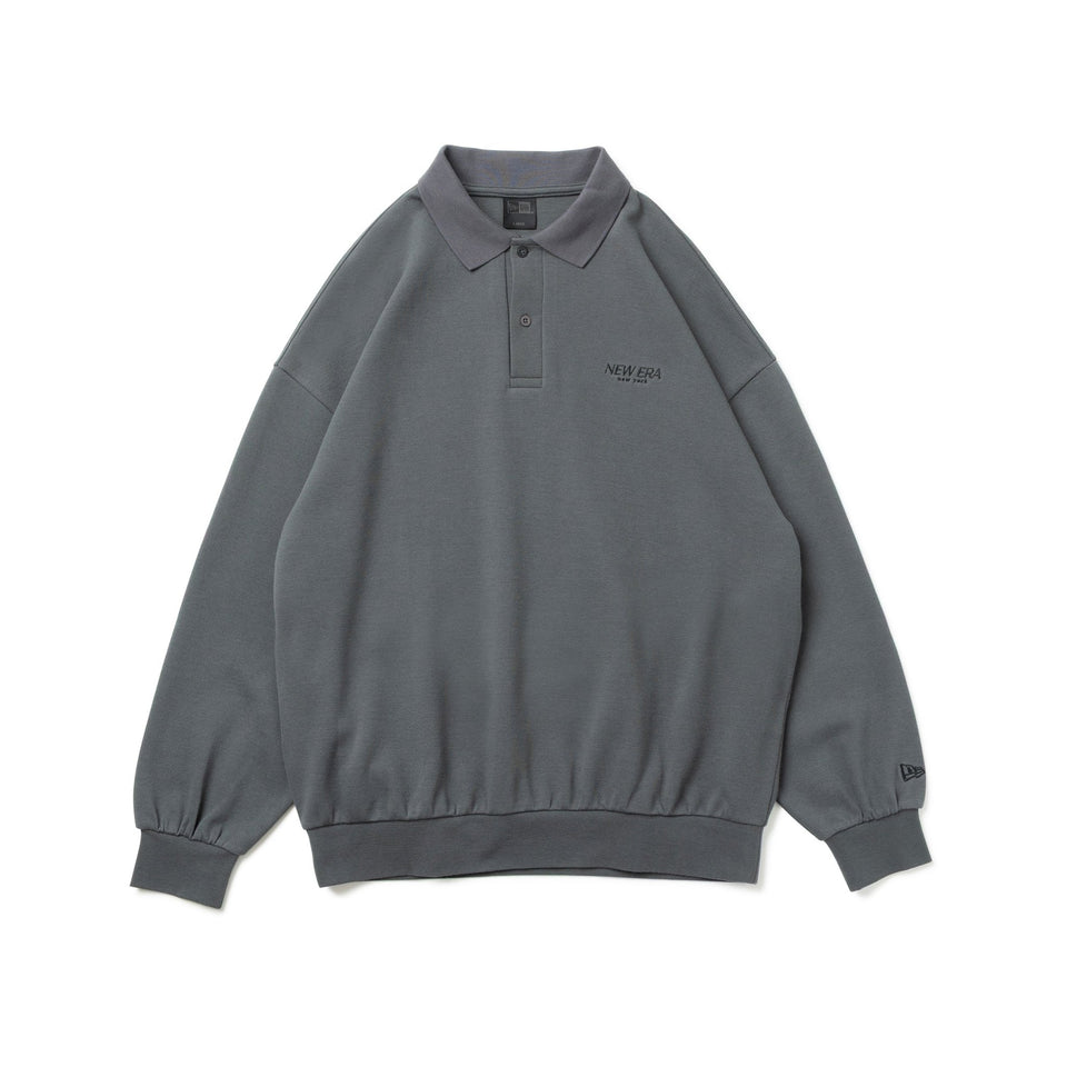 長袖 鬼鹿の子 ポロシャツ BLACK LABEL FW25 チャコール | ニューエラ