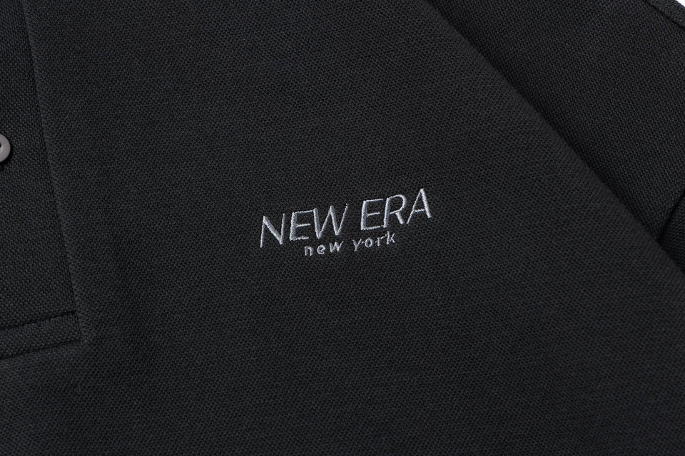 長袖 鬼鹿の子 ポロシャツ BLACK LABEL FW25 ブラック - 14746927 - S | NEW ERA ニューエラ公式オンラインストア