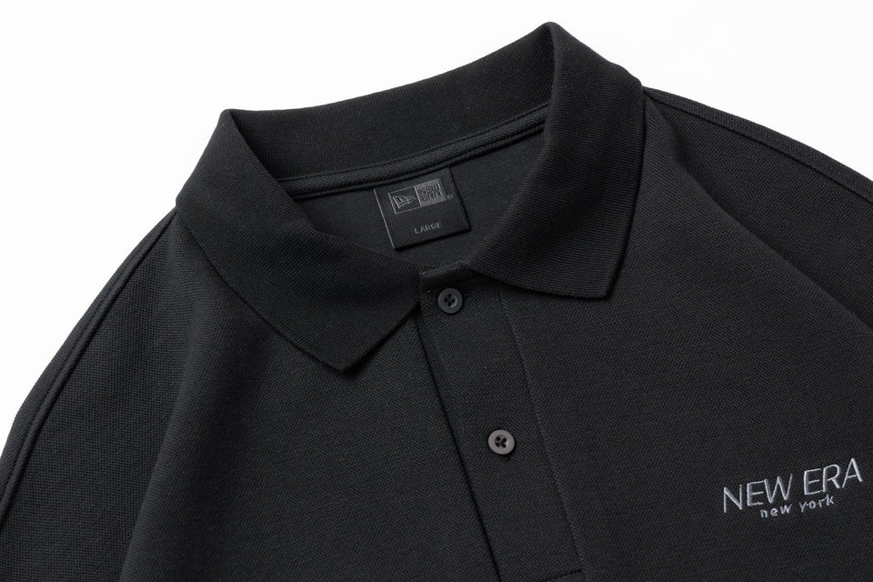 長袖 鬼鹿の子 ポロシャツ BLACK LABEL FW25 ブラック - 14746927 - S | NEW ERA ニューエラ公式オンラインストア
