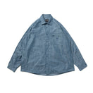 長袖 シャンブレー シャツ BLACK LABEL FW25 ブルー - 14746932 - S | NEW ERA ニューエラ公式オンラインストア