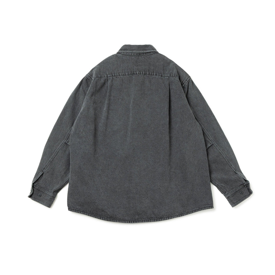 長袖 デニムシャツ BLACK LABEL FW25 ウォッシュドブラックデニム - 14746934 - S | NEW ERA ニューエラ公式オンラインストア