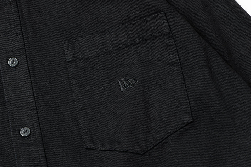 長袖 デニムシャツ BLACK LABEL FW25 ブラックデニム - 14746935 - S | NEW ERA ニューエラ公式オンラインストア