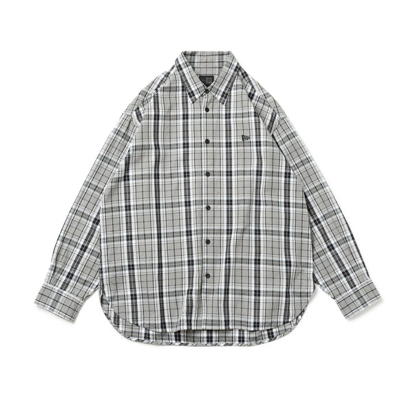 長袖 チェックシャツ BLACK LABEL FW25 グレー | ニューエラ