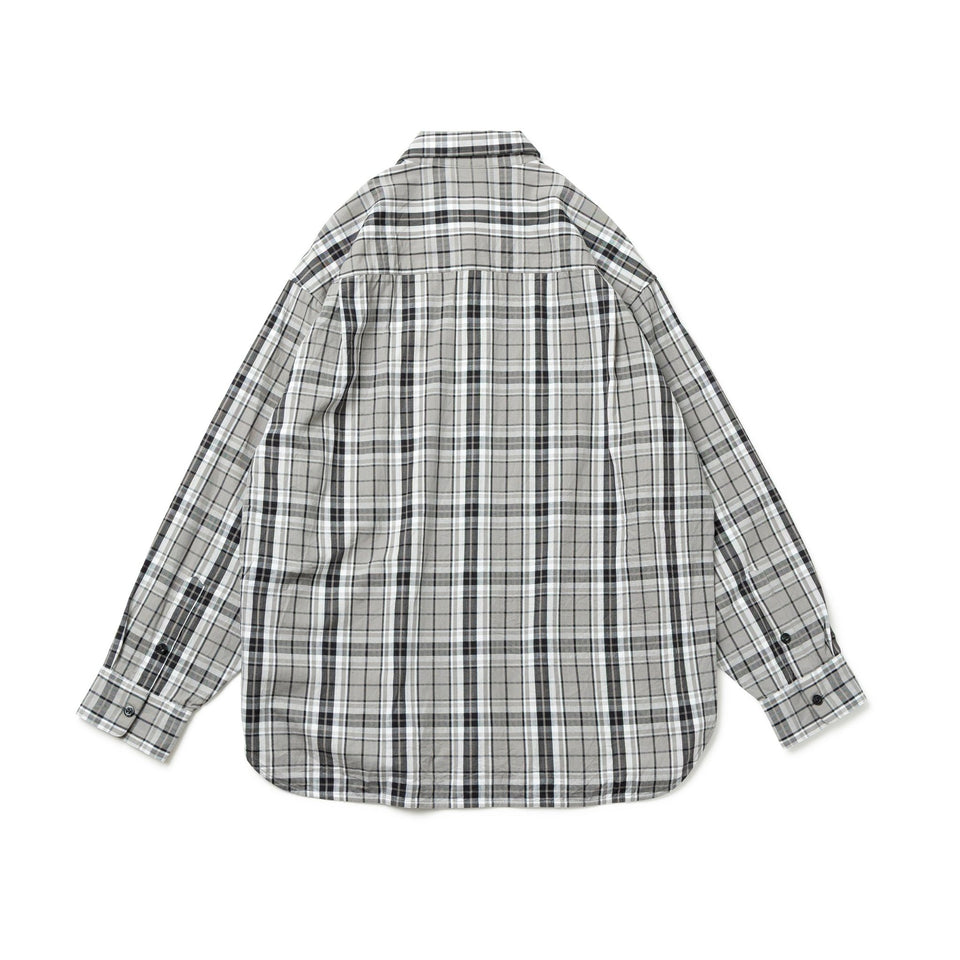 長袖 チェックシャツ BLACK LABEL FW25 グレー | ニューエラ