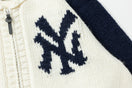 カウチング ニットカーディガン BLACK LABEL FW25 ニューヨーク・ヤンキース オフホワイト/ネイビー - 14746944 - S | NEW ERA ニューエラ公式オンラインストア