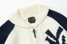 カウチング ニットカーディガン BLACK LABEL FW25 ニューヨーク・ヤンキース オフホワイト/ネイビー - 14746944 - S | NEW ERA ニューエラ公式オンラインストア