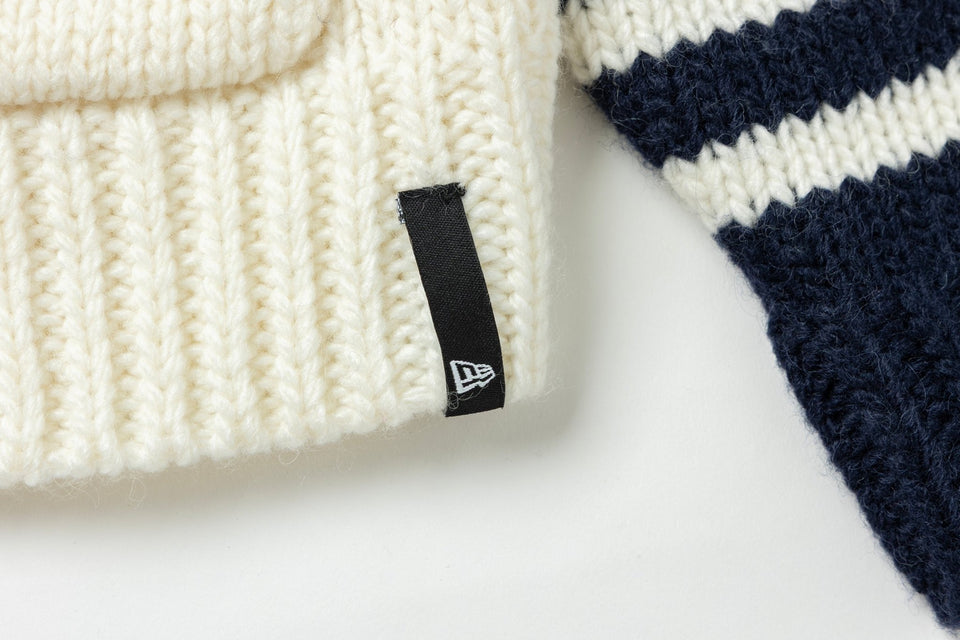 カウチング ニットカーディガン BLACK LABEL FW25 ニューヨーク・ヤンキース オフホワイト/ネイビー - 14746944 - S | NEW ERA ニューエラ公式オンラインストア