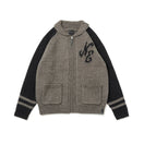 カウチング ニットカーディガン BLACK LABEL FW25 クラシックロゴ ブラック - 14746945 - S | NEW ERA ニューエラ公式オンラインストア