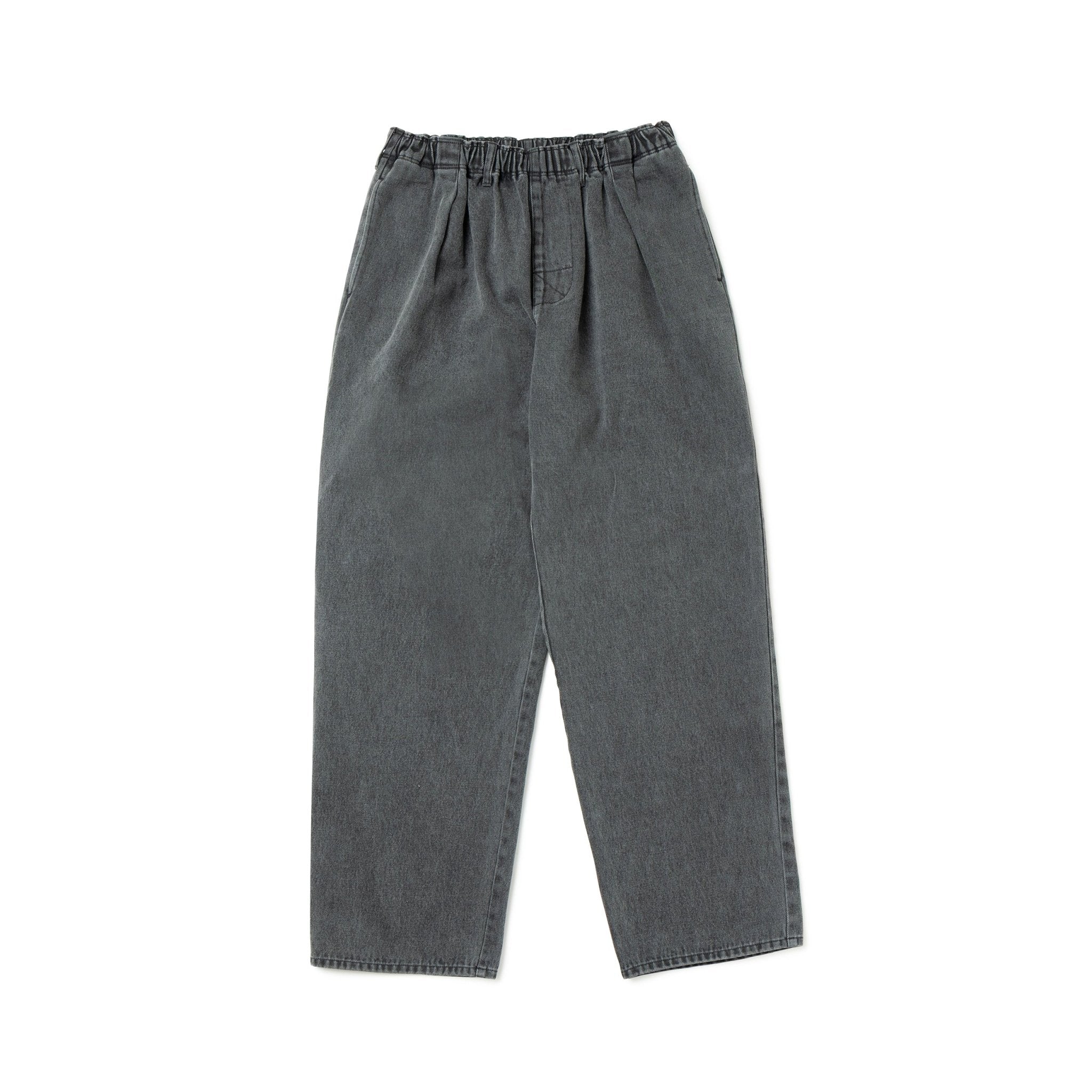 デニム イージーパンツ BLACK LABEL FW25 ウォッシュドブラックデニム