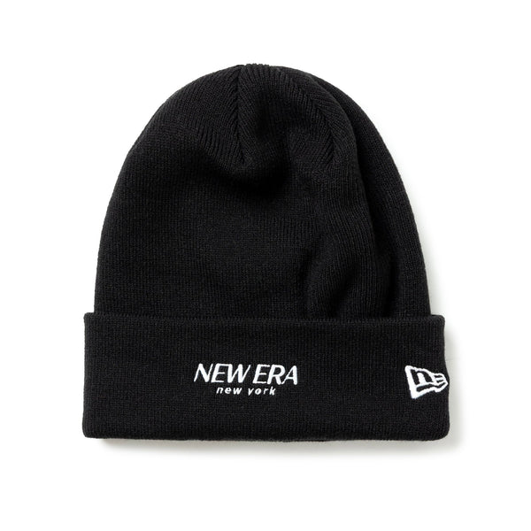 ベーシック カフニット BLACK LABEL FW25 HOTEL LOGO ブラック