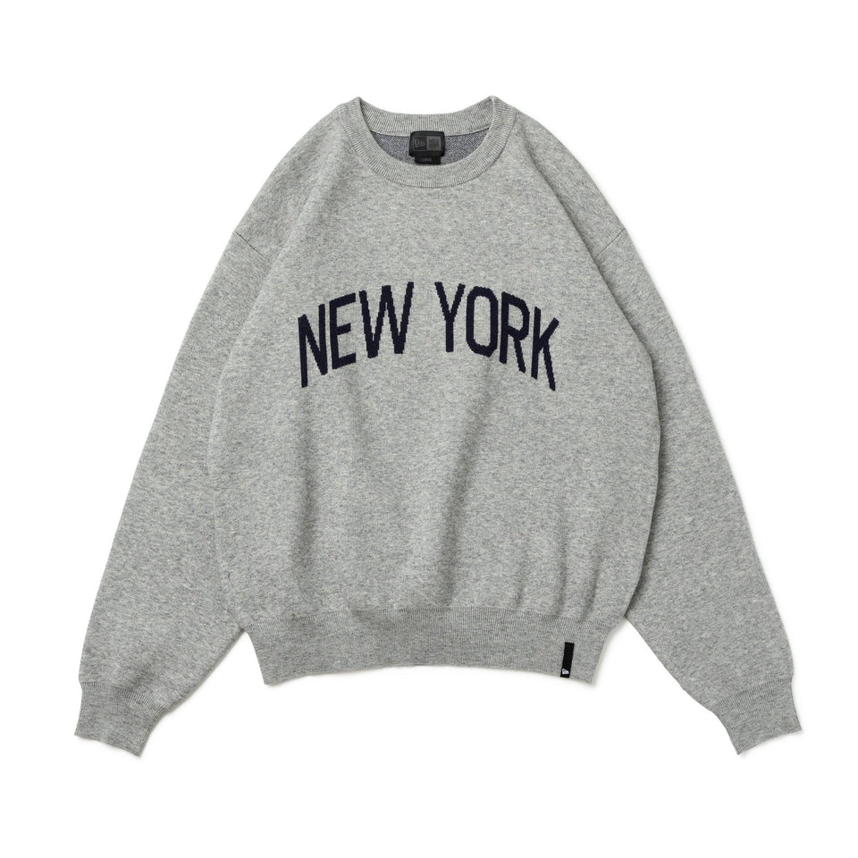 ウォッシャブル ニット プルオーバー BLACK LABEL FW25 NEW YORK グレー - 14746887 - S | NEW ERA ニューエラ公式オンラインストア