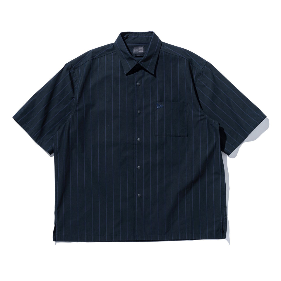 半袖 ストライプシャツ BLACK LABEL SS25 ブラック - 14666349 - S | NEW ERA ニューエラ公式オンラインストア