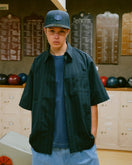 半袖 ストライプシャツ BLACK LABEL SS25 ブラック - 14666349 - S | NEW ERA ニューエラ公式オンラインストア