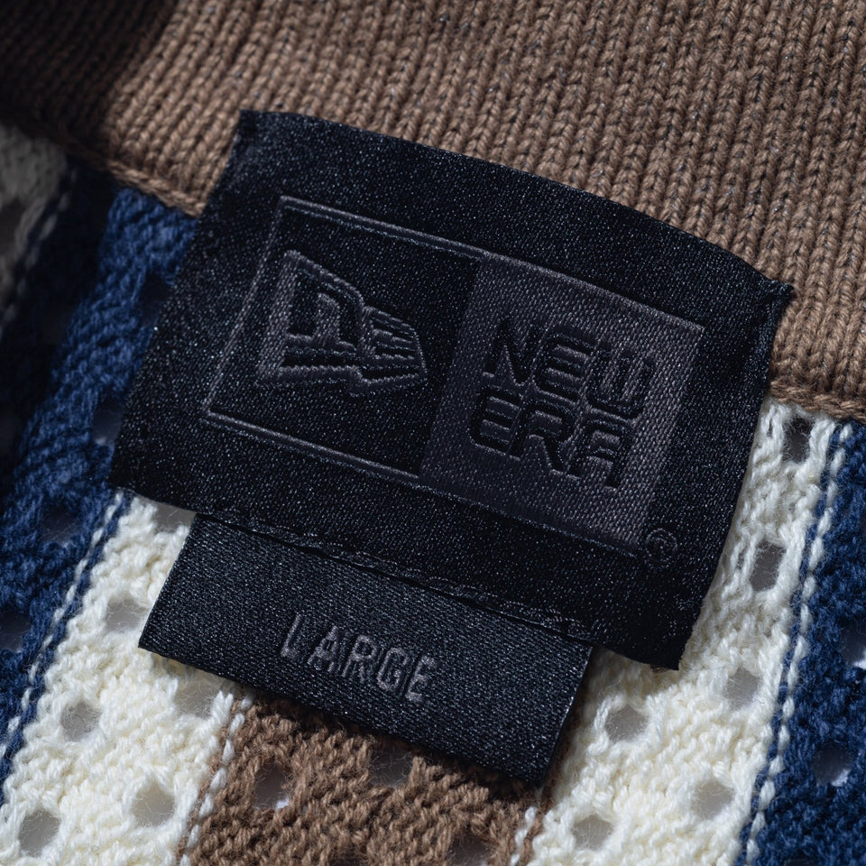 半袖 クロシェニットシャツ BLACK LABEL SS25 アッシュブラウン - 14666366 - S | NEW ERA ニューエラ公式オンラインストア